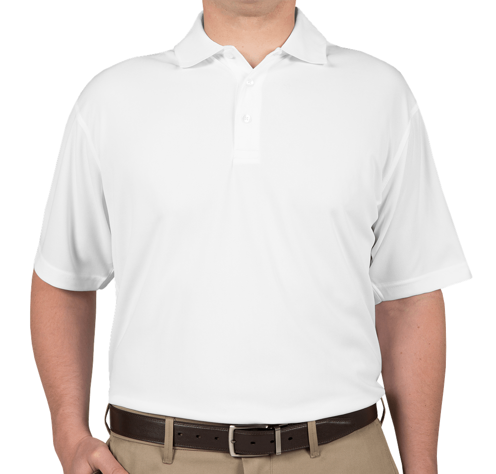 Ultra Club Mesh Pique Performance Polo in White