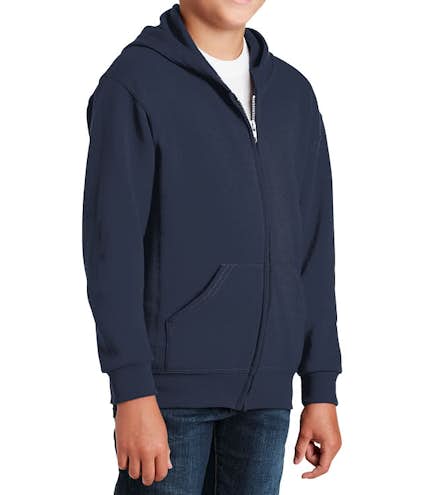Jerzees Youth Nublend® 50/50 Zip Hoodie - Other View: 1