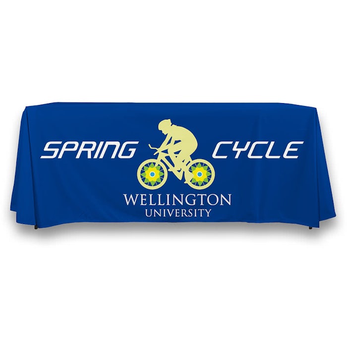Full Color 6' Throw Tablecloth
