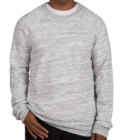 Bella + Canvas Ultra Soft Crewneck Sweatshirt - Light Grey Marble