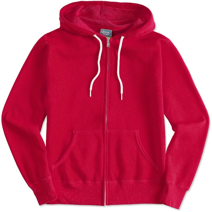 Independent Trading Lightweight Zip Hoodie