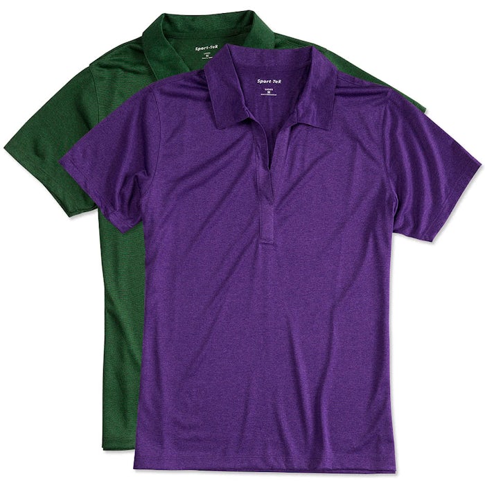 Sport-Tek Women's Heather Contender Performance Polo - Screen Printed