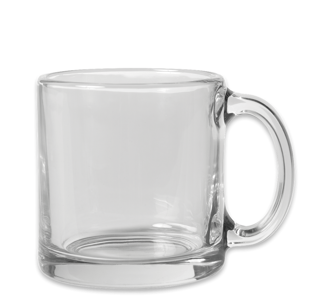 13 oz. Clear Glass Coffee Mug-default