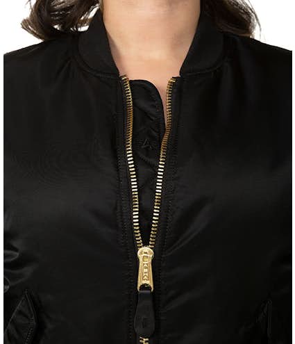 Alpha Industries Women's MA-1 Flight Jacket - Other View: 3