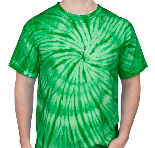 Dyenomite 100% Cotton Tonal Tie-Dye T-shirt - Color: Kelly