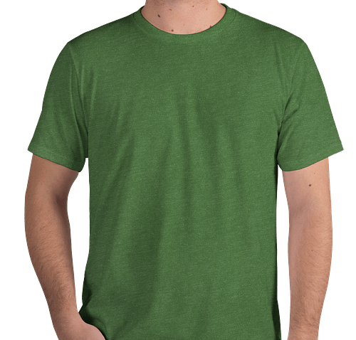 Royal Apparel Organic Eco 50/50 USA T-shirt - Color: Heather Kiwi