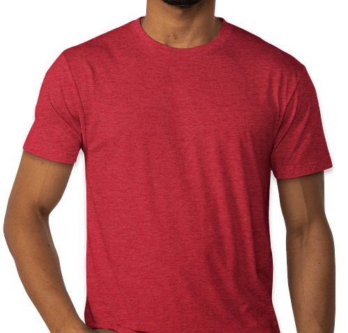 Next Level Tri-Blend T-shirt - Color: Vintage Red
