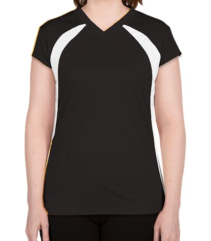 Badger Women's Colorblock Volleyball Jersey - Black / White