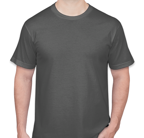 American Apparel USA-Made Jersey T-shirt - Color: Asphalt