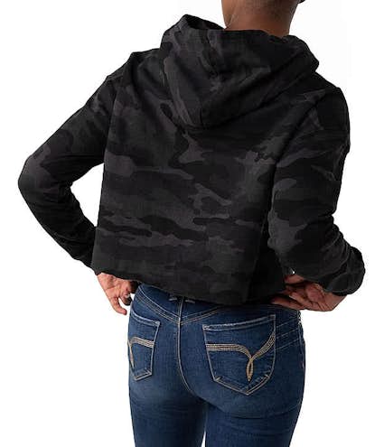 Independent Trading Women's Camo Cropped Hoodie - Other View: 3