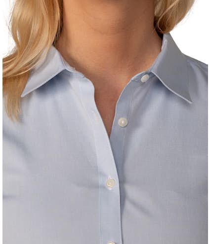 Brooks Brothers Women's Non-Iron 3/4 Sleeve Fitted Dress Shirt - Other View: 3
