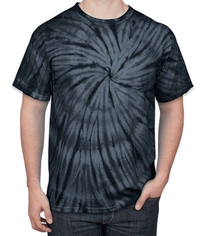 Dyenomite 100% Cotton Tonal Tie-Dye T-shirt - Black