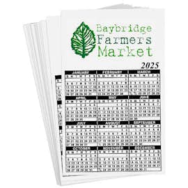 Full Color Calendar Magnet - .019"