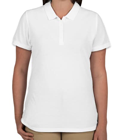 Port Authority Women's Lightweight Classic Pique Polo - White