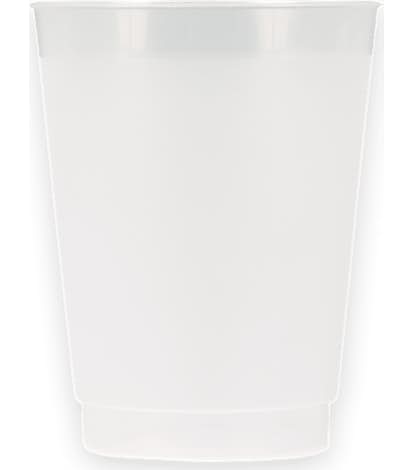 10 oz. Frosted Plastic Stadium Cup - Trans Clear