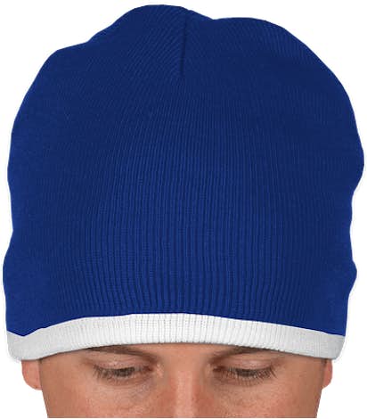 Canada - Sportsman Bottom Stripe Beanie - Royal / White
