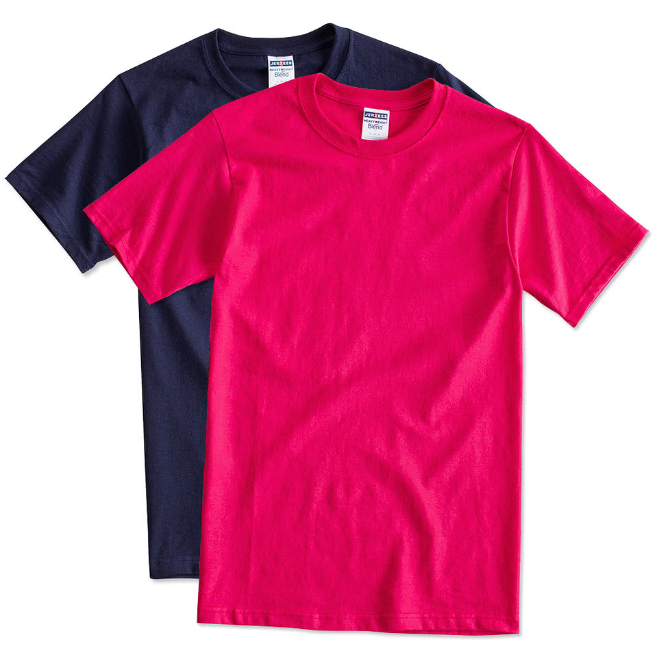 Custom Jerzees 50/50 T-shirt - Design Short Sleeve T-shirts Online 
