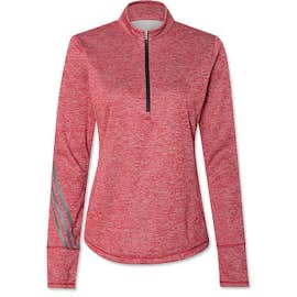 Adidas Women's Brushed Terry Heather Quarter Zip Pullover