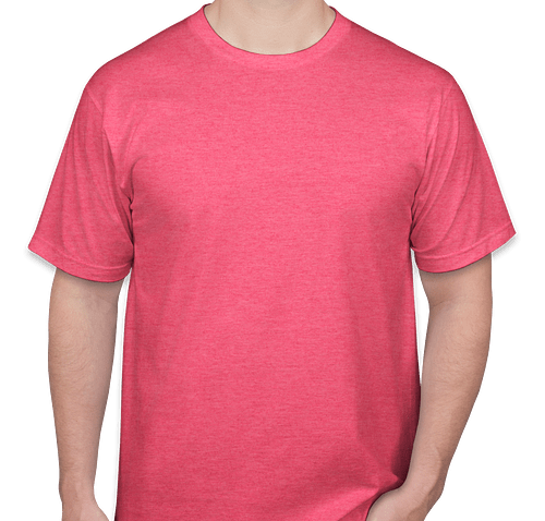 Anvil Jersey T-shirt - Color: Heather Hot Pink