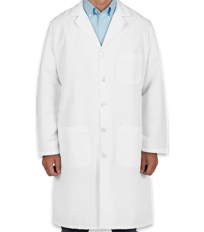 Red Kap® Full Button Lab Coat - White