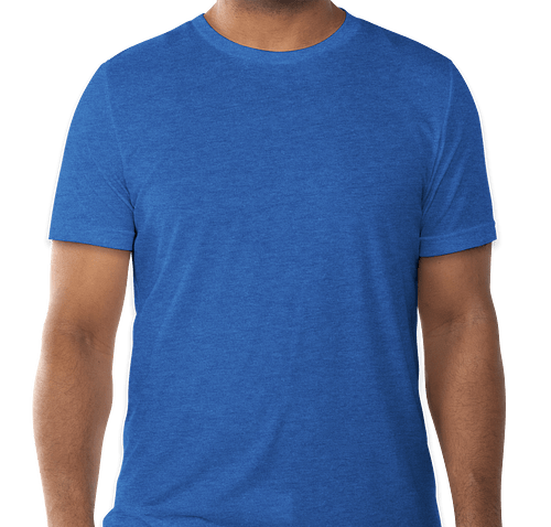 Bella + Canvas Tri-Blend T-shirt - Color: True Royal Tri-Blend