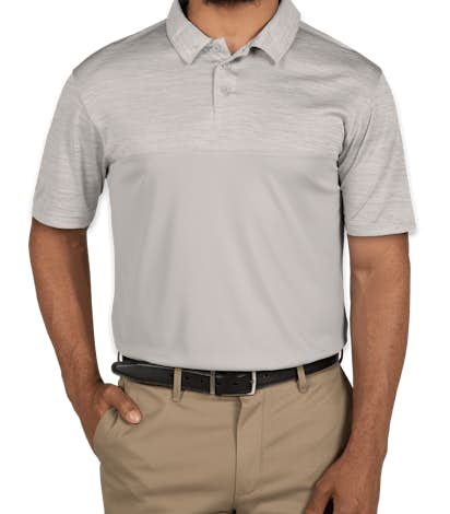 Augusta Tonal Heather Performance Polo - Silver