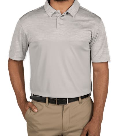 Augusta Tonal Heather Performance Polo - Silver