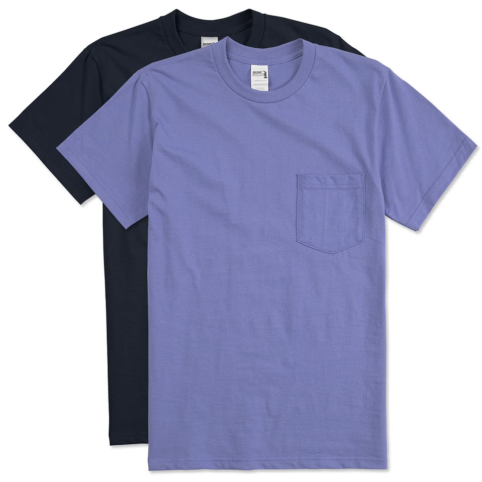 gildan pocket t