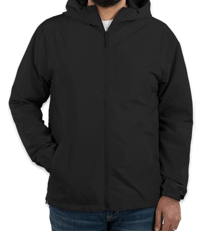 Independent Trading Solid Lightweight Full Zip Jacket - Black