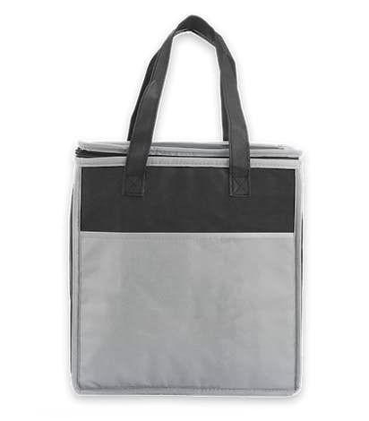 Insulated Non-Woven Grocery Tote - Gray