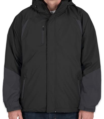 Ultra Club 3-in-1 Colorblock Hooded System Jacket - Black / Slate