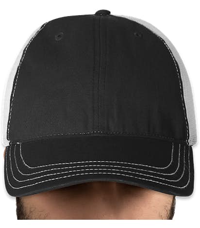 Canada - Richardson Garment Washed Trucker Hat - Black / White