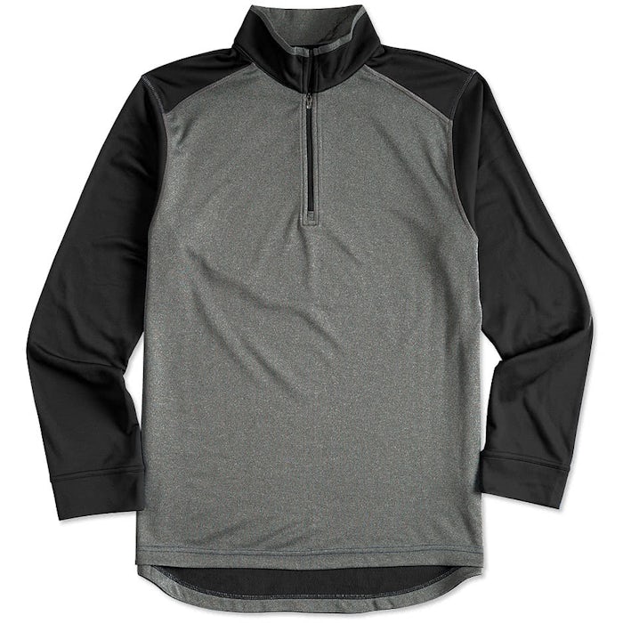 Ultra Club Lightweight Colorblock Quarter Zip Performance Pullover