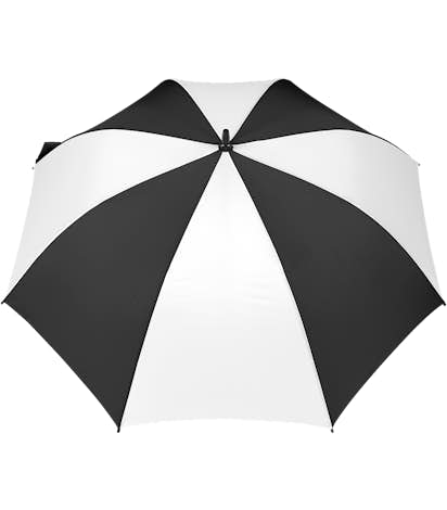 58" Ultra Value Auto Open Golf Umbrella - Black / White
