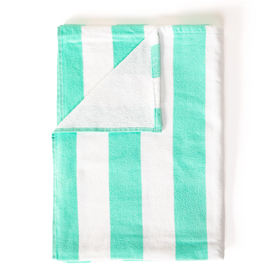 Custom Port Authority Lightweight Embroidered Cabana Stripe Beach Towel
