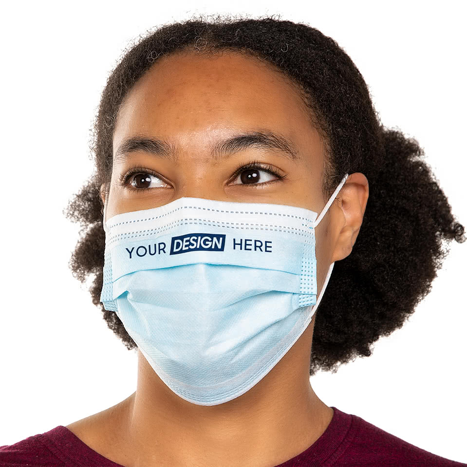 Custom Customized Disposable Tripleply Face Mask Design Medical