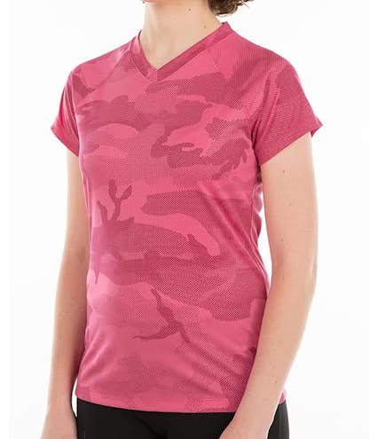 Champion Women's Camo V-Neck Performance Shirt - Other View: 1