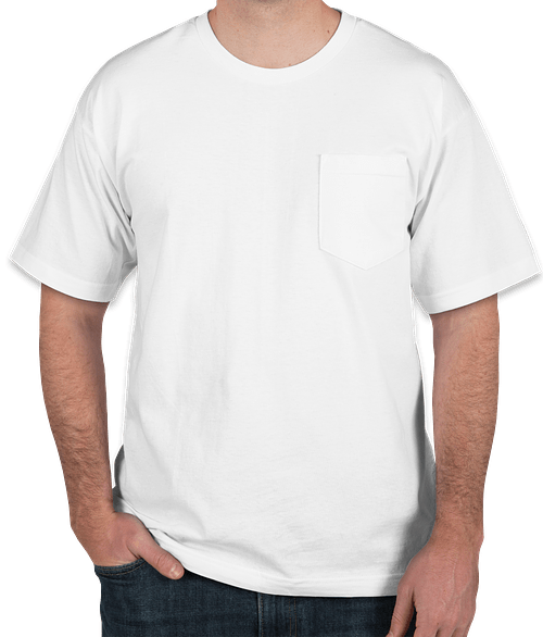 custom ink pocket tee