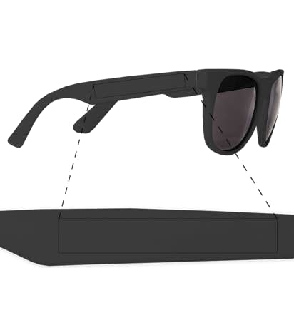 Solid Promotional Sunglasses - Black / Black