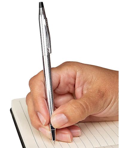Laser Engraved Cross Classic Century Chrome Ballpoint Pen (black ink) - Other View: 1