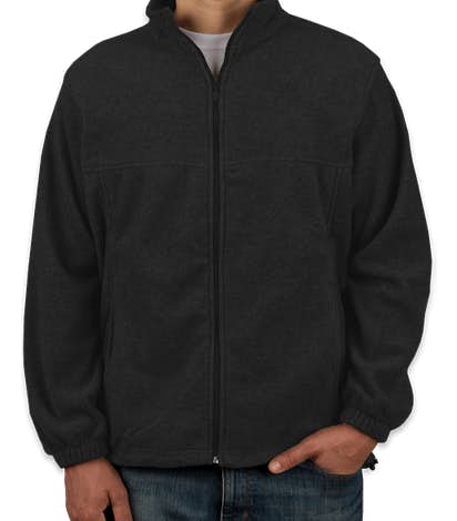 Harriton Full Zip Fleece Jacket - Black