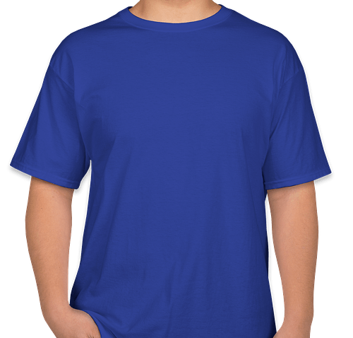 Hanes 100% Cotton T-shirt - Color: Deep Royal