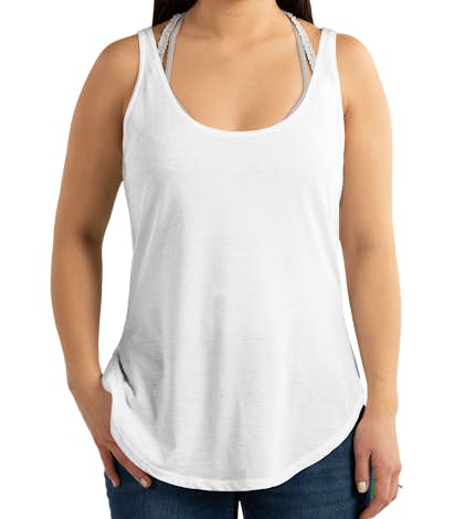 Next Level Women's Festival Side Slit Tank - White