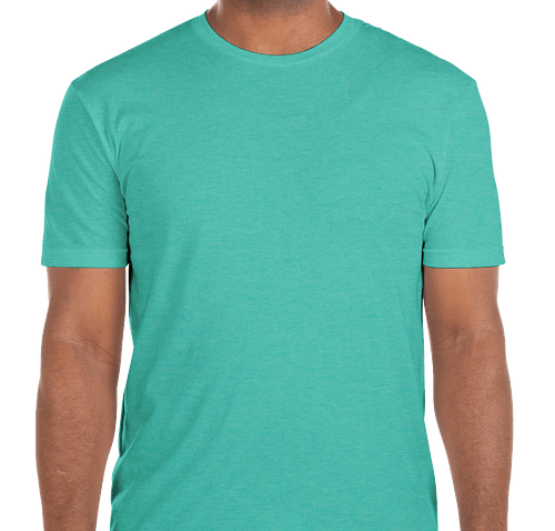Next Level 60/40 T-shirt - Color: Tahiti Blue