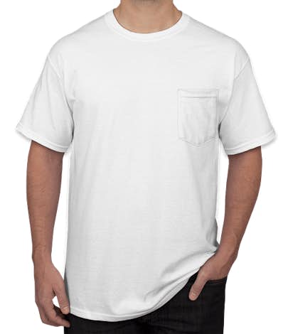 Canada - Gildan Ultra Cotton Pocket T-shirt - White