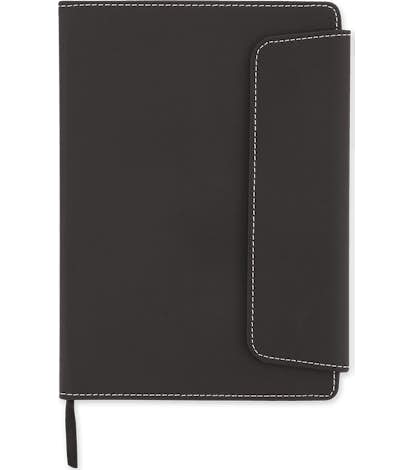 Smooth Matte Magnetic Close Notebook - Black