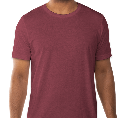 Bella + Canvas Jersey T-shirt - Color: Heather Cardinal