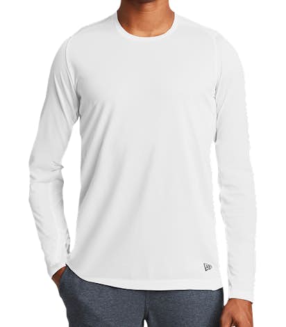 New Era Series Long Sleeve Performance Shirt - White