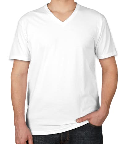 Next Level 60/40 V-Neck T-shirt - White