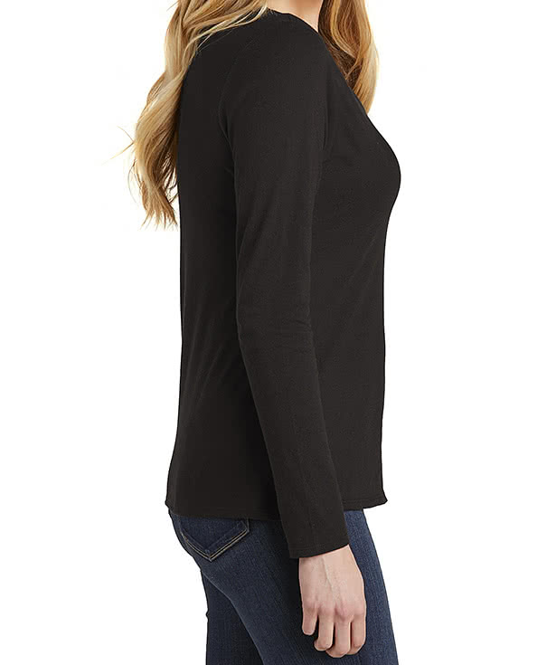 Custom District Women's V.I.T. Long Sleeve V-Neck T-shirt - Design ...